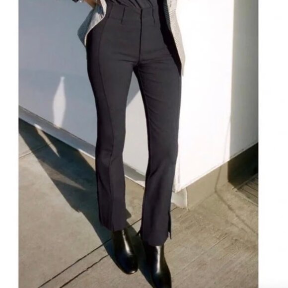 AYR | The Sizzle Tonal Stretch Seamed Front Split Ankle Pants-size 6 - Picture 1 of 8